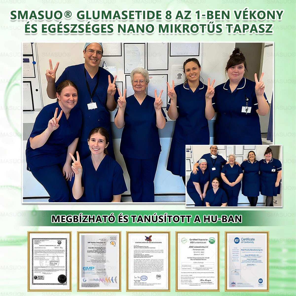 ✨Európai egészségügyi előírásoknak megfelelő · 👩‍⚕️Orvosi szakértők által ajánlott termék| 🎁 SMASUO® Glumasetide 8 az 1-ben Karcsú és Egészséges Nano Mikrotűs Tapasz