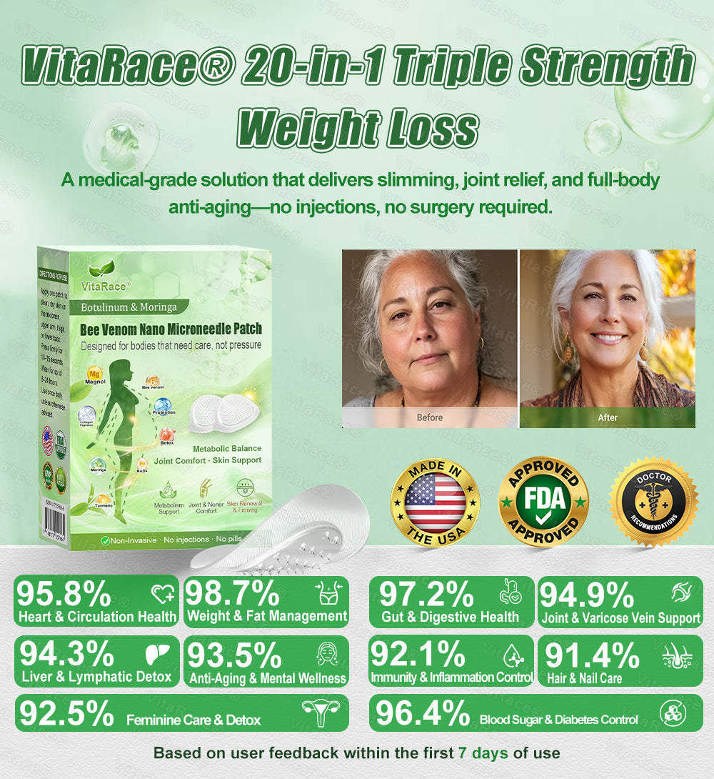 𝑽𝒊𝒕𝒂𝑹𝒂𝒄𝒆® 𝗕𝗼𝘁𝘂𝗹𝗶𝗻𝘂𝗺 & 𝗠𝗼𝗿𝗶𝗻𝗴𝗮 & 𝗕𝗲𝗲 𝗩𝗲𝗻𝗼𝗺 20-𝒊𝒏-1 𝑺𝒍𝒊𝒎 & 𝑯𝒆𝒂𝒍𝒕𝒉𝒚 𝑷𝒂𝒄𝒕𝒉(𝑂𝑛𝑐𝑒 𝑎 𝑑𝑎𝑦, 𝑣𝑖𝑠𝑖𝑏𝑙𝑒 𝑟𝑒𝑠𝑢𝑙𝑡𝑠 𝑖𝑛 7 𝑑𝑎𝑦𝑠) ✅ 𝗦𝘂𝗽𝗽𝗼𝗿𝘁𝘀 𝗼𝗯𝗲𝘀𝗶𝘁𝘆, 𝗰𝗮𝗿𝗱𝗶𝗼𝘃𝗮𝘀𝗰𝘂𝗹𝗮𝗿 𝗵𝗲𝗮𝗹𝘁𝗵, 𝗱𝗶𝗮𝗯𝗲𝘁𝗲𝘀, 𝘀𝗹𝗲𝗲𝗽 𝗮𝗽𝗻𝗲𝗮, 𝗴𝘂𝘁 𝗵𝗲𝗮𝗹𝘁𝗵, 𝗷𝗼𝗶𝗻𝘁 𝗶𝘀𝘀𝘂𝗲𝘀, 𝐰𝐡𝐢𝐥𝐞 𝐚𝐥𝐬𝐨 𝐟𝐢𝐫𝐦𝐢𝐧𝐠 𝐭𝐡𝐞 𝐬𝐤𝐢𝐧 𝐚𝐧𝐝 𝐛𝐨𝐨𝐬𝐭𝐢𝐧𝐠 𝐞𝐧𝐞𝐫𝐠𝐲.